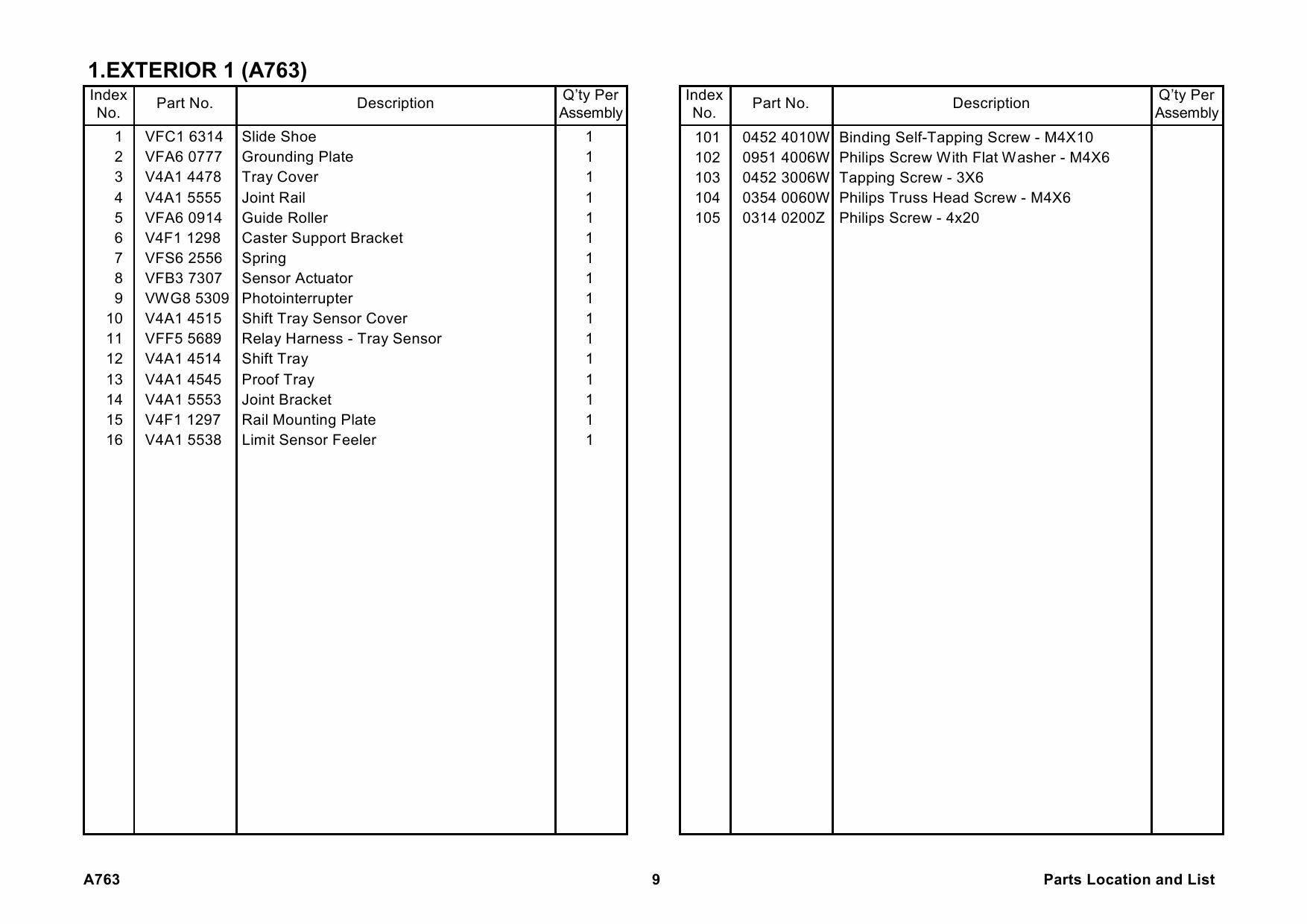 RICOH Options A763 BOOKLET-FINISHER Parts Catalog PDF download-6